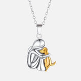 Halskette mit Anhänger in Gold, Ansicht 3