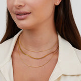 Mehrlagige Halskette in Gold, Ansicht 3