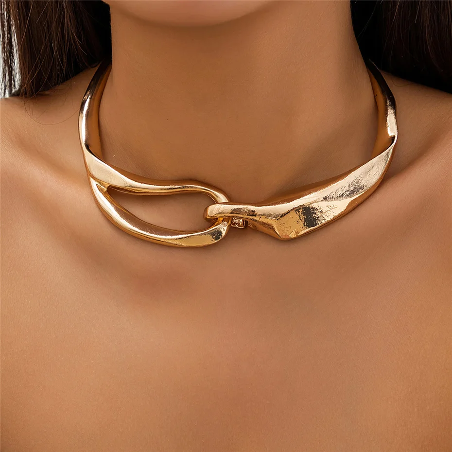 Retro-Halskette in Gold