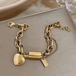 Breites Armband in Gold – Ansicht 5