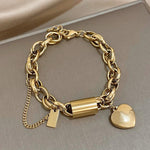 Breites Armband in Gold