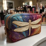 Gesteppte Kosmetiktasche mit Libelle