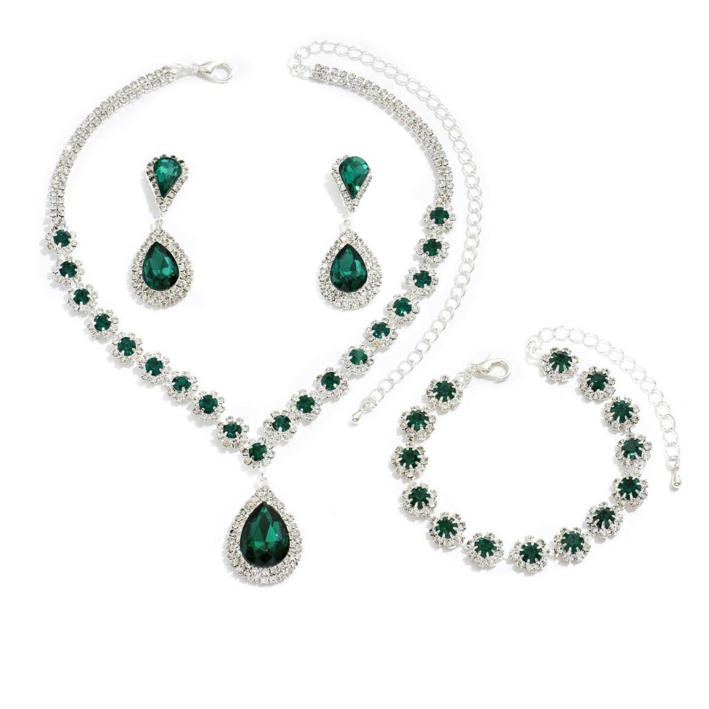 Dreiteiliges Braut-Schmuckset – Ansicht 2