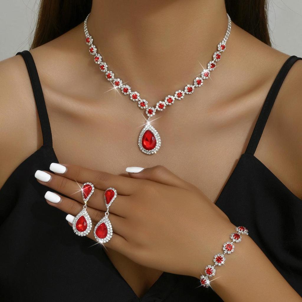 Dreiteiliges Braut-Schmuckset – Ansicht 4