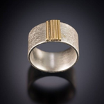 Dünner vergoldeter Retro-Ring