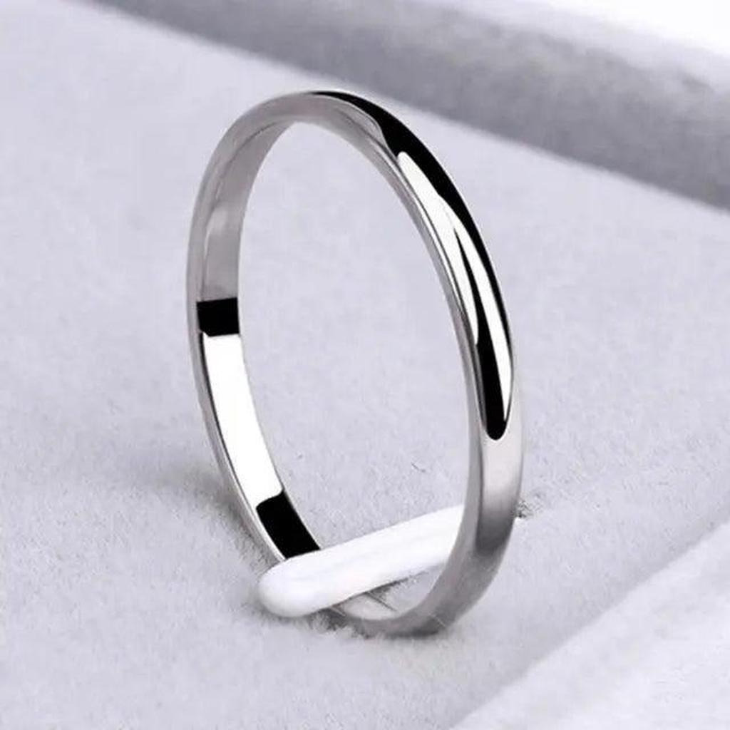 Schlichter Ring in Gold und Weißgold – Ansicht 2