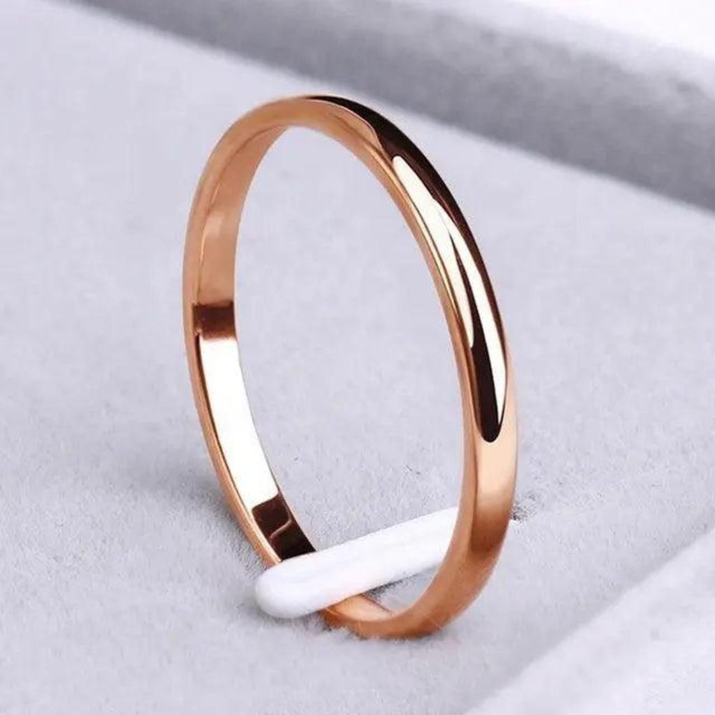 Schlichter Ring in Gold und Weißgold – Ansicht 3