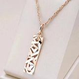 Elegante Halskette in Weißgold und Gold