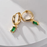 Elegante Ohrringe Louisa mit Smaragd – Ansicht 2