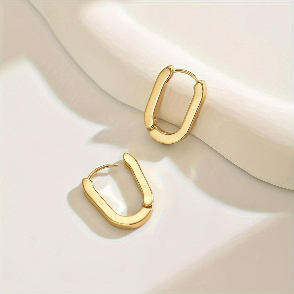 Elegante geometrische Ohrringe – Ansicht 3