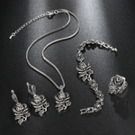 Elegantes Set in Weißgold mit Zirkonia – Ansicht 2