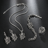 Elegantes Set in Weißgold mit Zirkonia – Ansicht 2