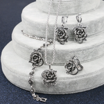 Elegantes Set in Weißgold mit Zirkonia – Ansicht 3