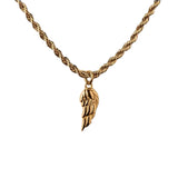 Halskette Elio mit Flügel-Anhänger in Gold