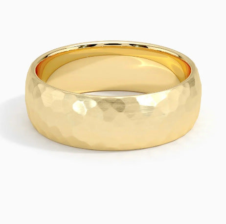 Ring Elric mit strukturiertem Kern in Weißgold – Ansicht 3