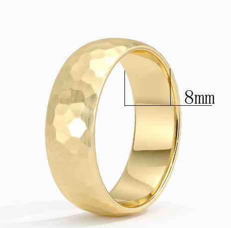 Ring Elric mit strukturiertem Kern in Gold – Ansicht 5