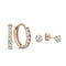 Ohrring-Set „Dara“ mit Steinen in Gold, Ansicht 4