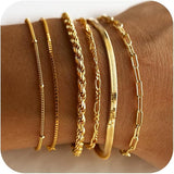 Armband-Set Isabelle Vernet in Gold