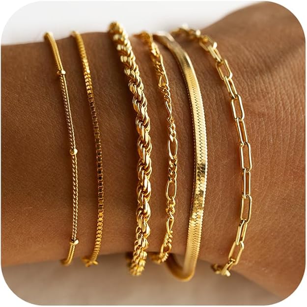 Armband-Set Isabelle Vernet in Gold