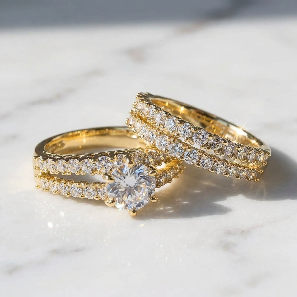 Ring-Set „Ewige Strahlkraft“