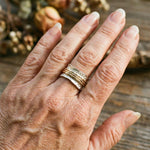 Feiner Vintage-Ring in Gold und Weißgold – Ansicht 2