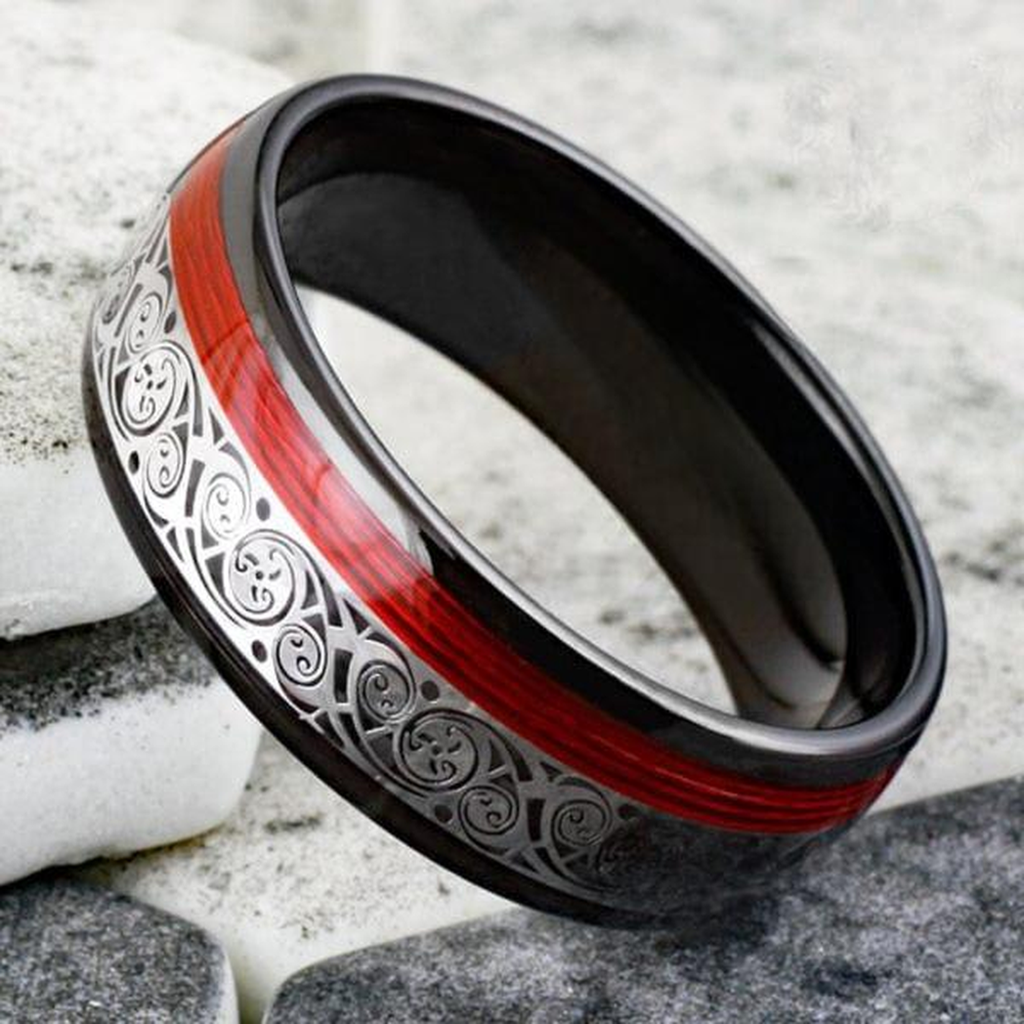 Flamme – Ring aus Wolframkarbid – Ansicht 8