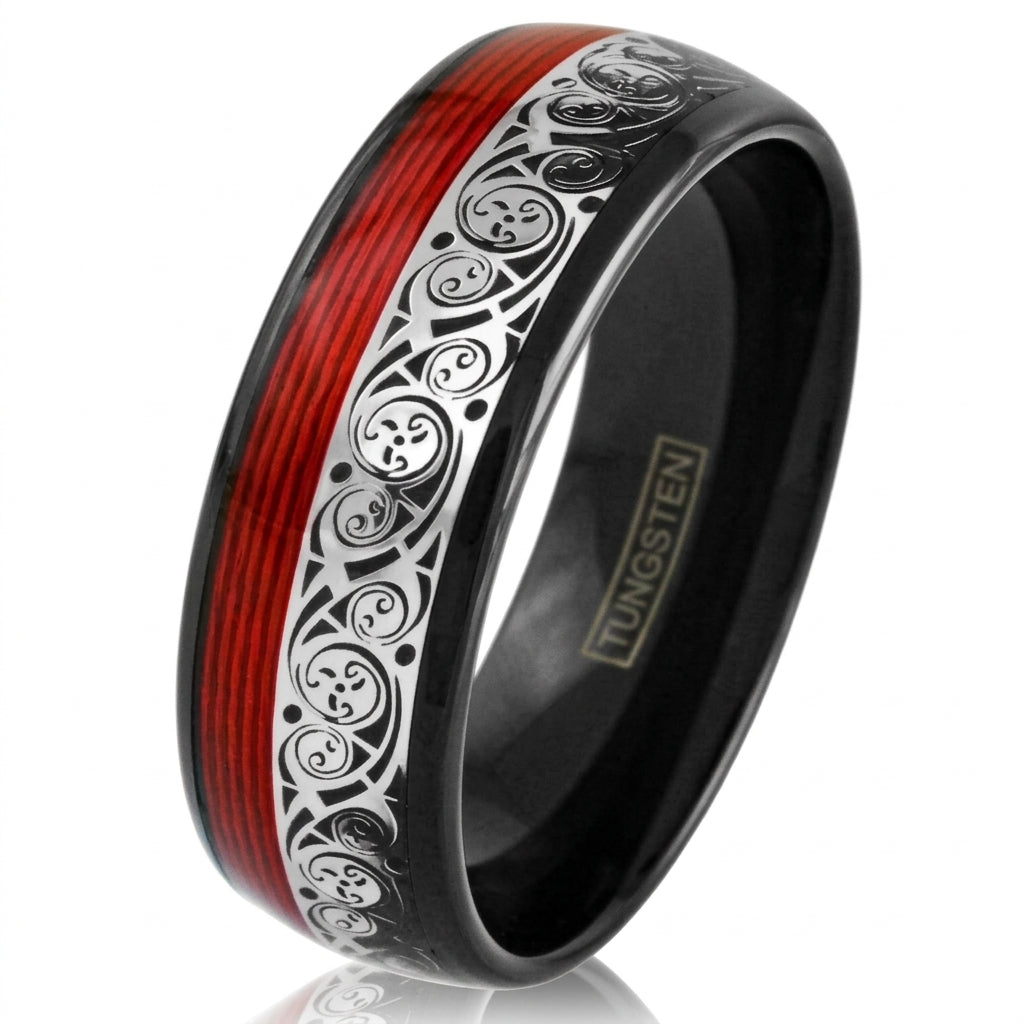 Flamme – Ring aus Wolframkarbid