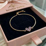 Armband „Flieder Liebe“ in Gold