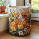 Handgefertigter Wäschekorb – Waldkatze
