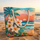 Handgefertigte Strandtasche – Tropische Stimmung