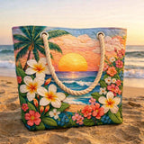 Handgefertigte Strandtasche – Tropische Meeresbrise