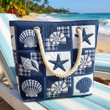 Handgefertigte Strandtasche – Stille Muscheln