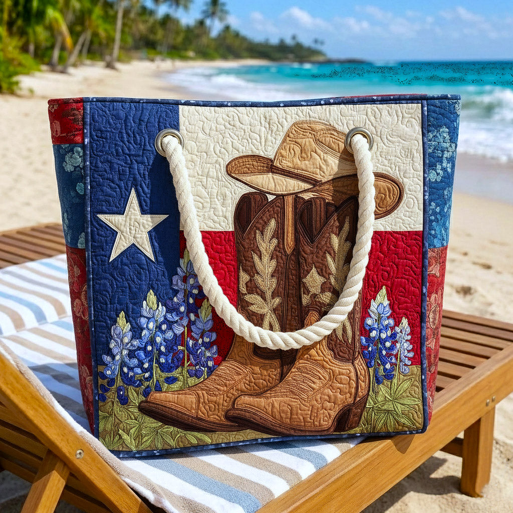 Handgefertigte Strandtasche – Texas-Stolz
