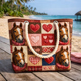Handgefertigte Strandtasche – Prärieläufer