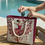 Handgefertigte Strandtasche – Ballerina