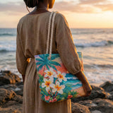 Handgefertigte Strandtasche – Tropische Stimmung