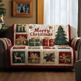 Gesteppter Sofabezug – mit Weihnachtsmotiv