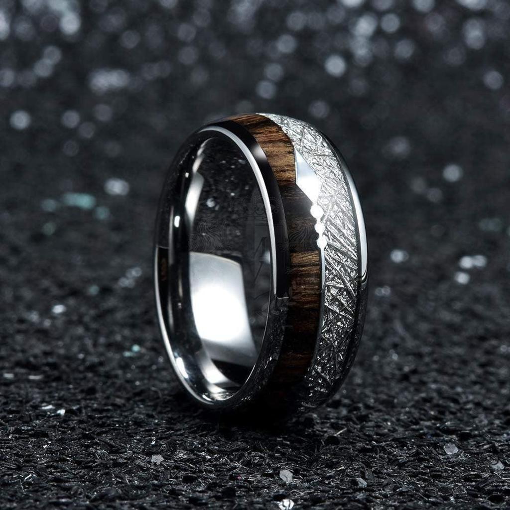Glutholz – Ring aus Wolframkarbid – Ansicht 7