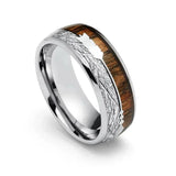 Glutholz – Ring aus Wolframkarbid – Ansicht 5
