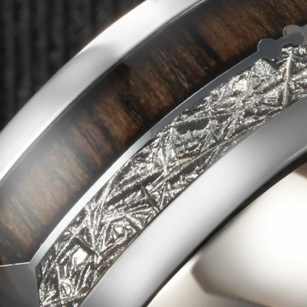 Glutholz – Ring aus Wolframkarbid – Ansicht 6