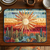 Gesteppte Tischsets – Goldener Horizont
