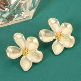 Goldene Blumenohrringe – Ansicht 2