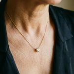 Goldene Halskette mit Zirkonia – Ansicht 2