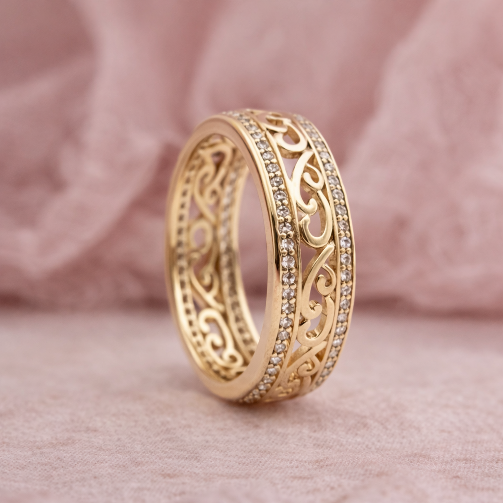 Offener goldener Ring