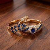Goldenes Ring-Set Abellissa – Ansicht 2