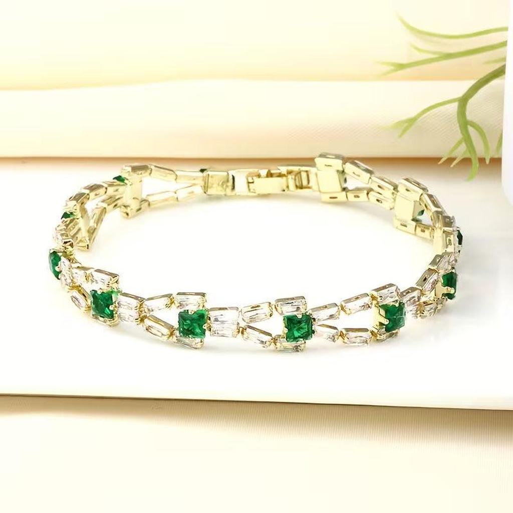 Goldenes Tennisarmband – Ansicht 2