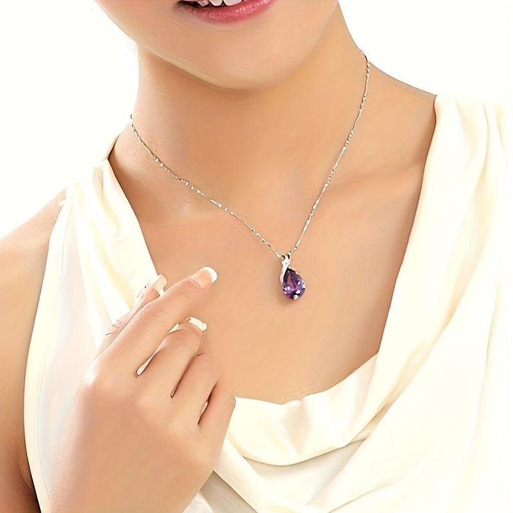 Halskette „Verena“ mit Amethyst – Ansicht 2