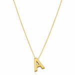 Halskette mit Initiale in Gold – Ansicht 2