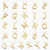 Halskette mit Initiale in Gold