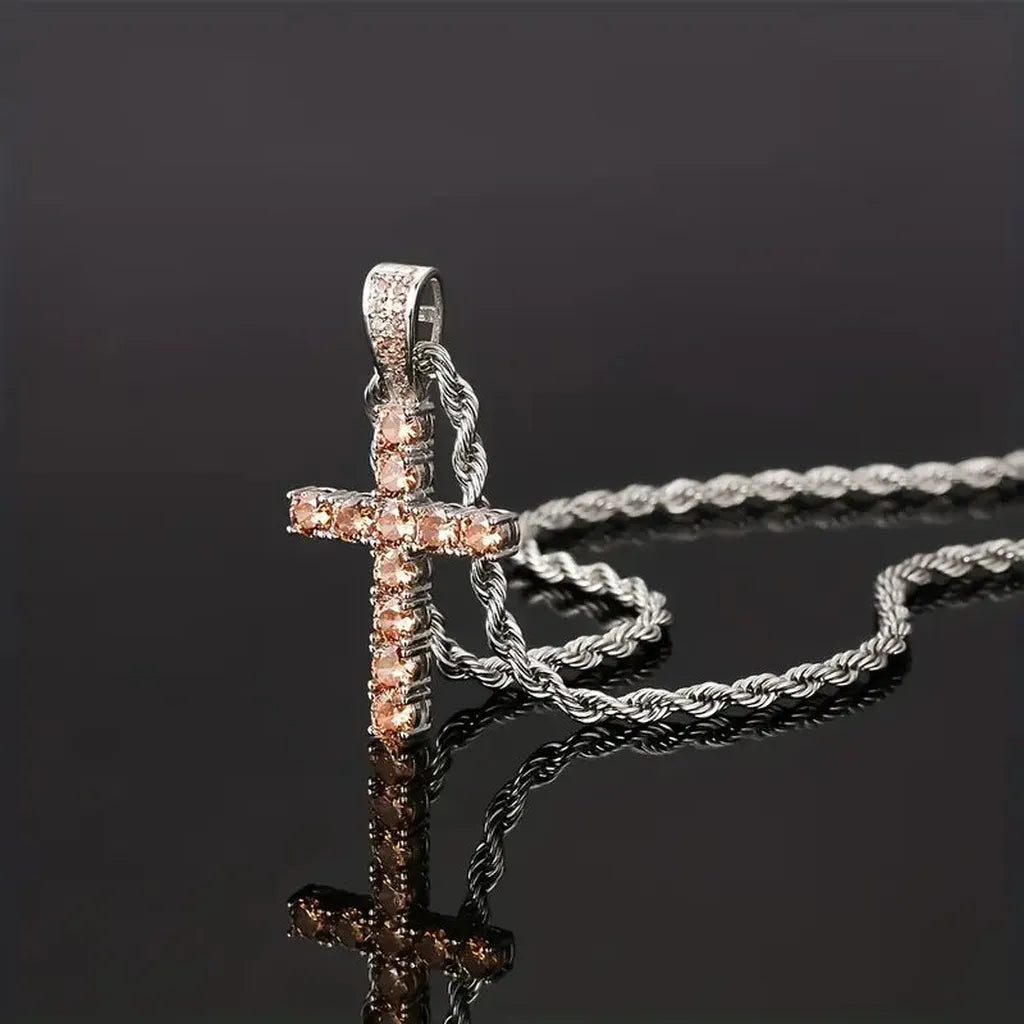 Halskette mit Kreuz – Ansicht 2
